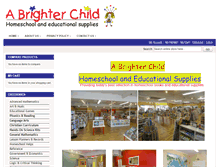 Tablet Screenshot of abrighterchild.com